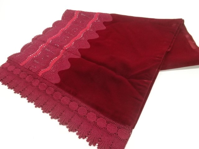 JAPANESE SHAWL / VELVET / LACE / FLOWER